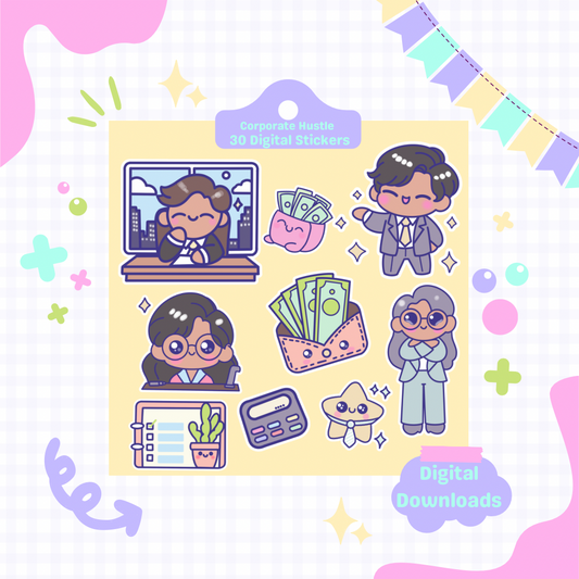 Corporate Hustle Digital Stickers