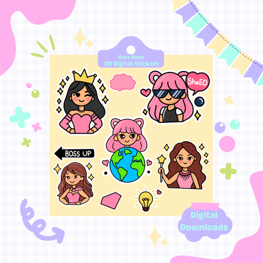 Boss Babe Digital Stickers