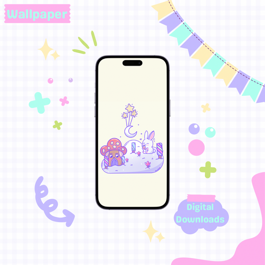 Bunny in Candy Land Wallpaper